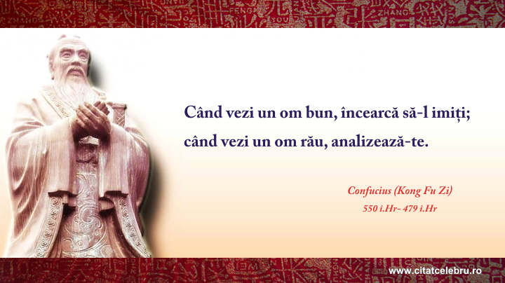 Confucius - despre omul bun