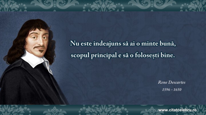 Rene Descartes - despre inteligenta