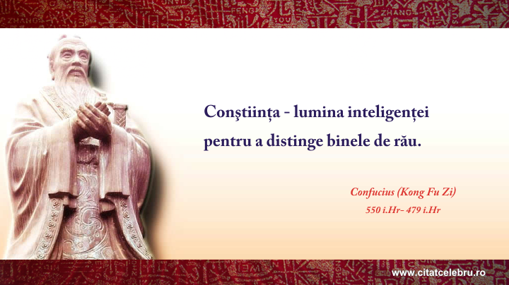 Confucius - despre constiinta