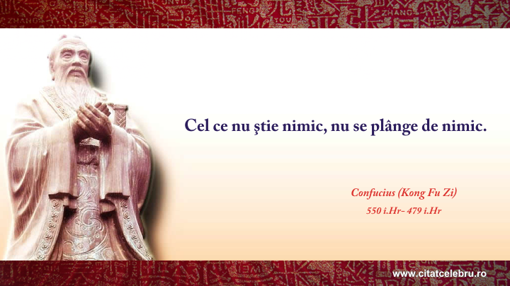 Confucius - despre cunoastere
