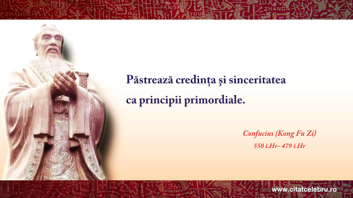 Confucius - despre principiile primordiale